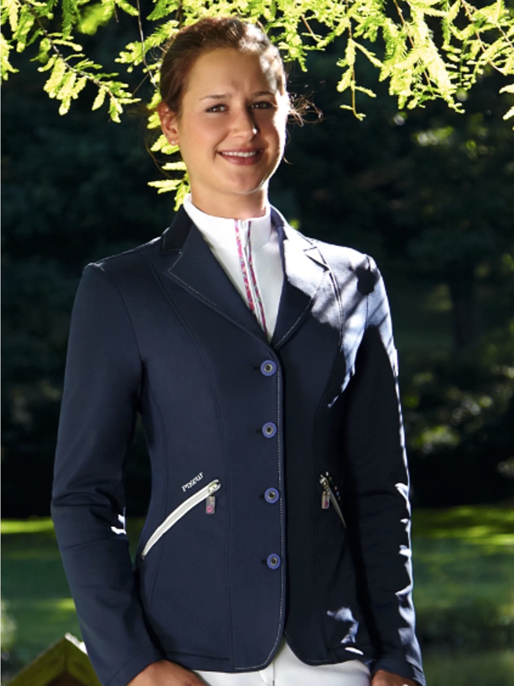 PIKeur Next Gen Nenita Navy Womens Tailored Stretch Riding Jacket size XS EU 34